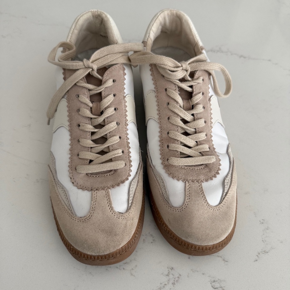 Dolce Vita Notice Sneakers IVORY MULTI NYLON gently used women Sz 10